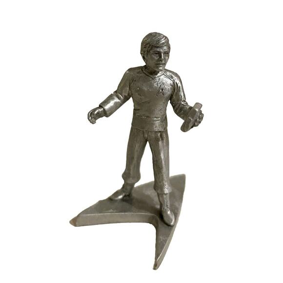 Star Trek Chekov Pewter Figure by Rawcliffe in Original Box New Old Stock - Picture 1 of 9